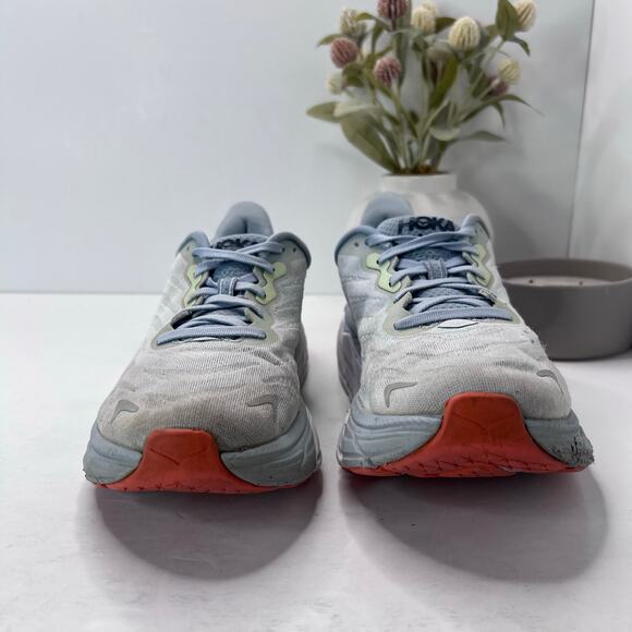 Hoka One One Arahi 6 Lace Up Running Shoes Blue Women 10B Athleisure Workout - Picture 4 of 9